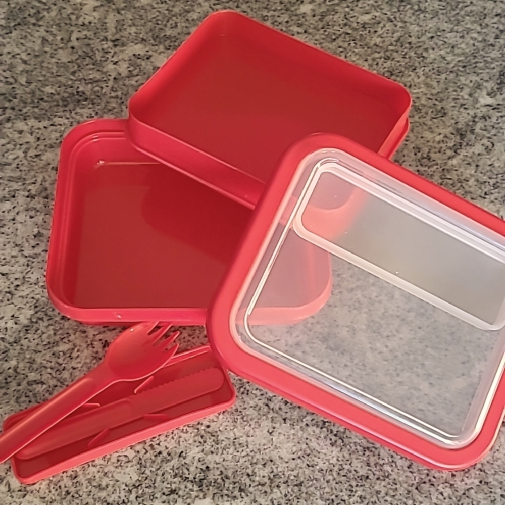 Progressive Compartmental Lunch Box with Utensils